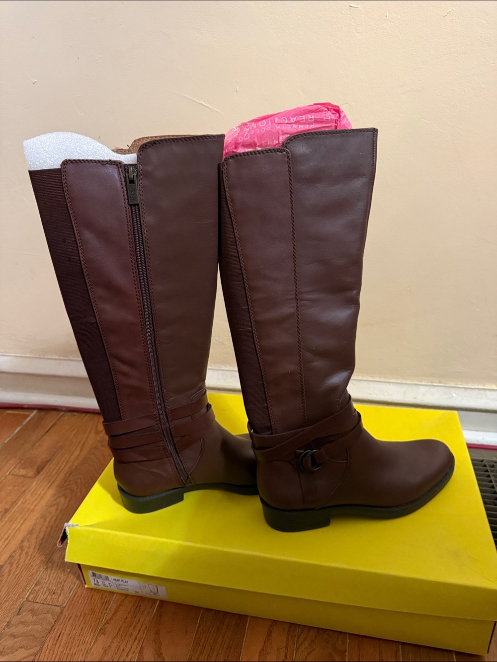 Kenneth Cole Reaction Brown Over-the-Knee Riding Boots